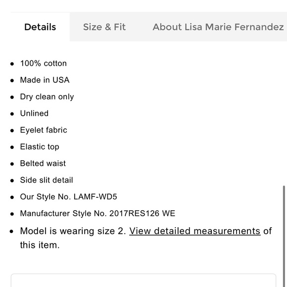 Lisa Marie Fernandez Off-the Shoulder Long Dress, Size Small - Picture 16 of 16